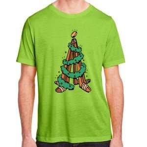 IceHockey Christmas Tree Ornats Funny Xmas Gift Adult ChromaSoft Performance T-Shirt