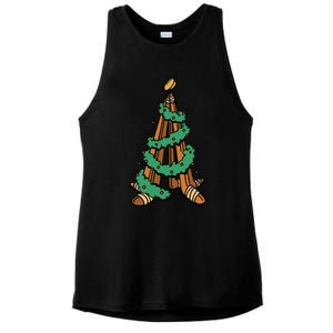 IceHockey Christmas Tree Ornats Funny Xmas Gift Ladies PosiCharge Tri-Blend Wicking Tank