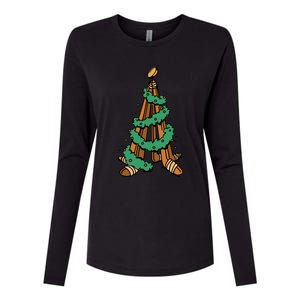 IceHockey Christmas Tree Ornats Funny Xmas Gift Womens Cotton Relaxed Long Sleeve T-Shirt