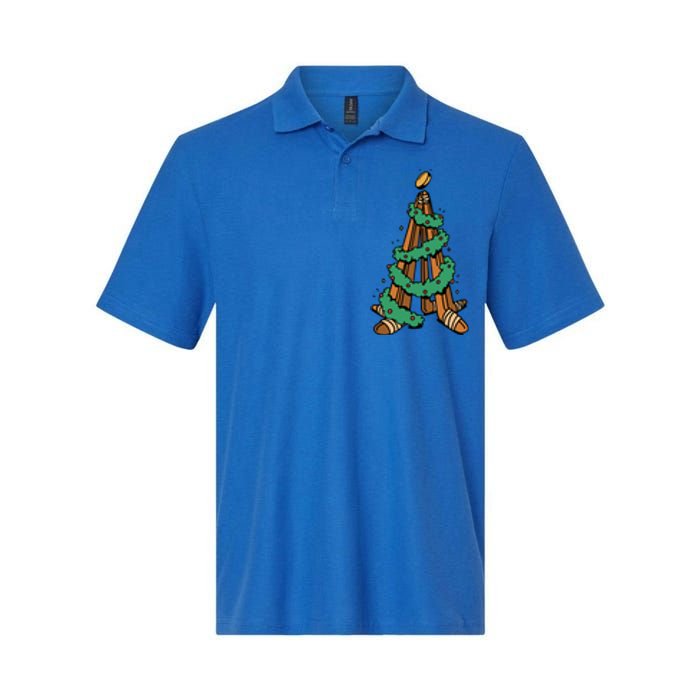 IceHockey Christmas Tree Ornats Funny Xmas Gift Softstyle Adult Sport Polo