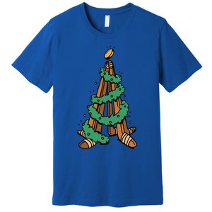 IceHockey Christmas Tree Ornats Funny Xmas Gift Premium T-Shirt