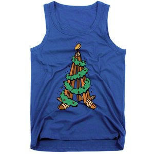 IceHockey Christmas Tree Ornats Funny Xmas Gift Tank Top