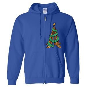 IceHockey Christmas Tree Ornats Funny Xmas Gift Full Zip Hoodie