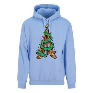 IceHockey Christmas Tree Ornats Funny Xmas Gift Unisex Surf Hoodie