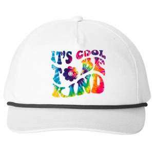 It's Cool To Be Kind Colorful Dye Snapback Five-Panel Rope Hat