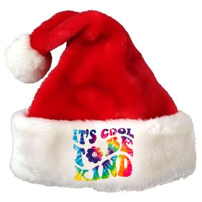 It's Cool To Be Kind Colorful Dye Premium Christmas Santa Hat