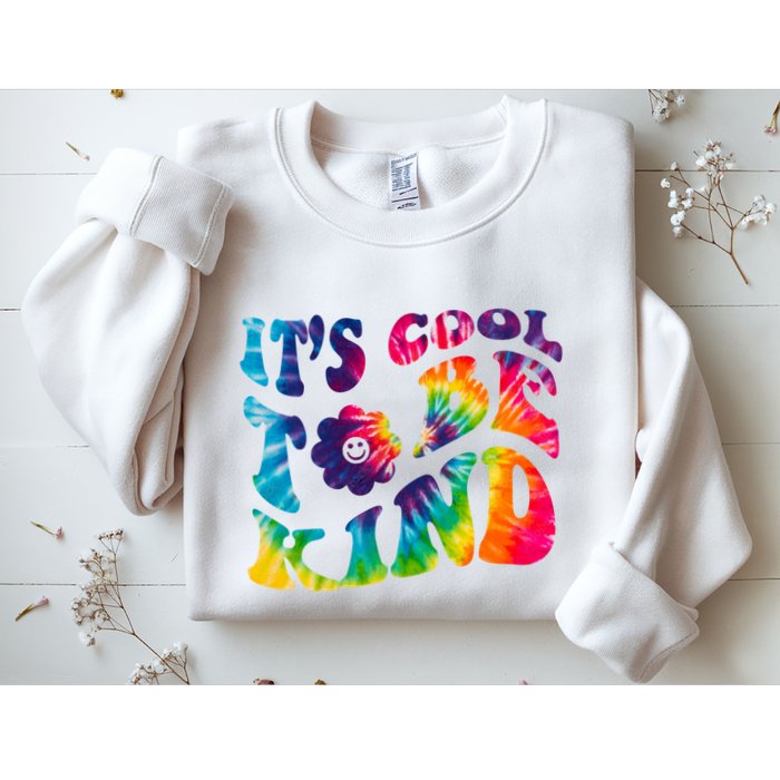 It's Cool To Be Kind Colorful Dye Sweatshirt