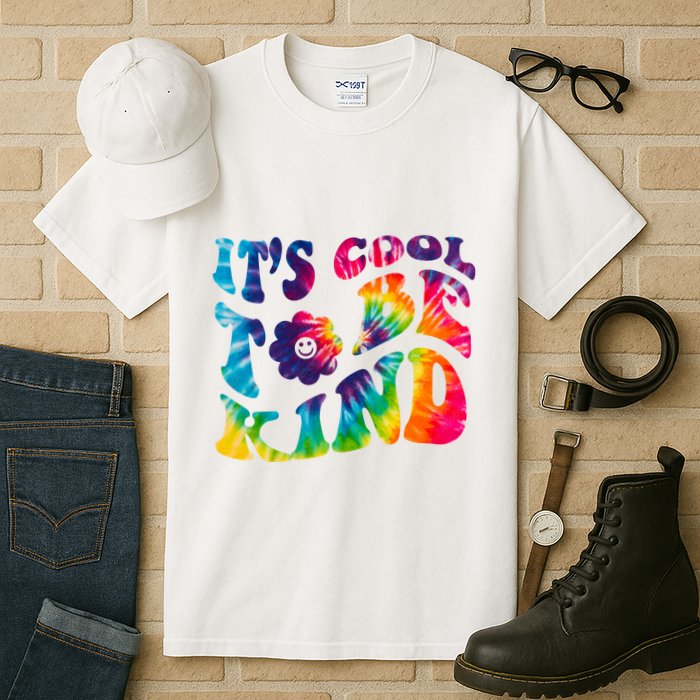 It's Cool To Be Kind Colorful Dye Tall T-Shirt