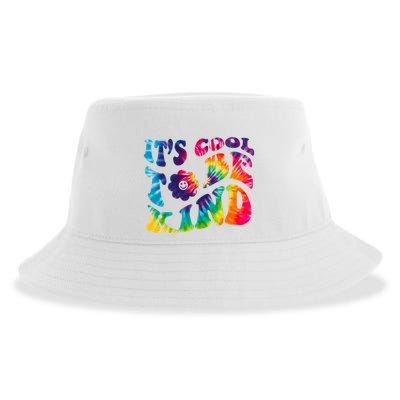 It's Cool To Be Kind Colorful Dye Sustainable Bucket Hat