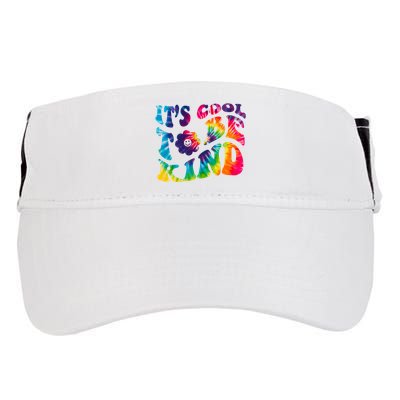 It's Cool To Be Kind Colorful Dye Adult Drive Performance Visor