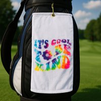 It's Cool To Be Kind Colorful Dye Golf Towel
