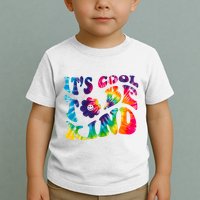 It's Cool To Be Kind Colorful Dye Toddler T-Shirt