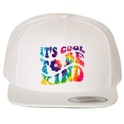 It's Cool To Be Kind Colorful Dye Wool Snapback Cap