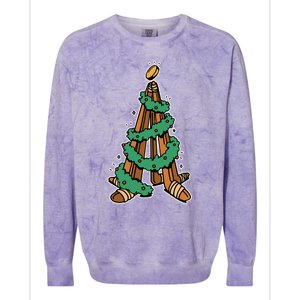 IceHockey Christmas Tree Ornats Funny Xmas Meaningful Gift Colorblast Crewneck Sweatshirt