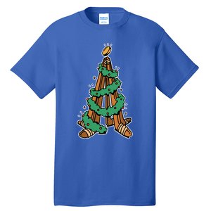 IceHockey Christmas Tree Ornats Funny Xmas Meaningful Gift Tall T-Shirt