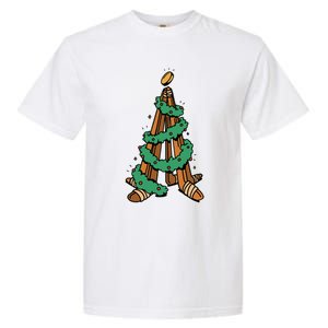 IceHockey Christmas Tree Ornats Funny Xmas Meaningful Gift Garment-Dyed Heavyweight T-Shirt