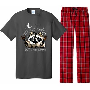 Its Called Trash Can Not Trash Cannot Funny Racoon Pajama Set