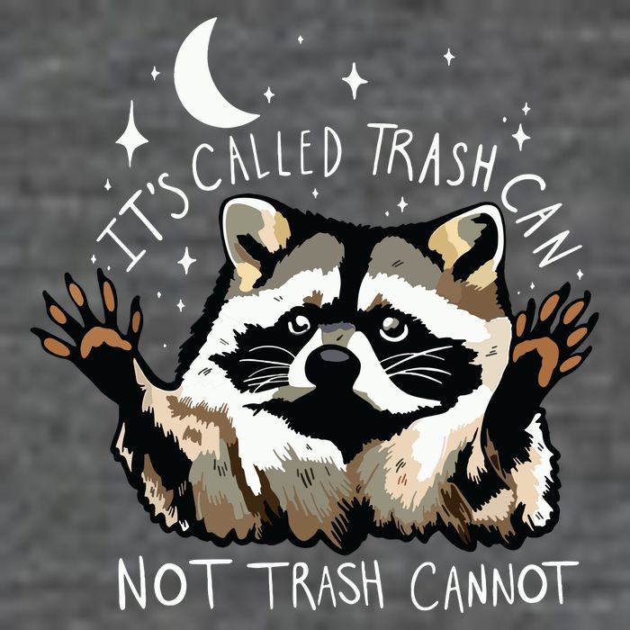 Its Called Trash Can Not Trash Cannot Funny Racoon Mousepad