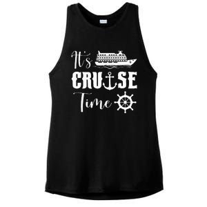 It's Cruise Time Funny Cruise Lover Ladies PosiCharge Tri-Blend Wicking Tank