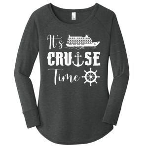 It's Cruise Time Funny Cruise Lover Women's Perfect Tri Tunic Long Sleeve Shirt