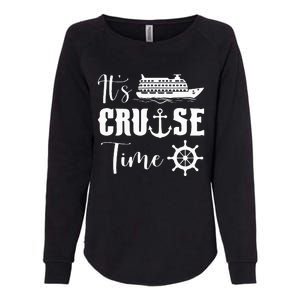 It's Cruise Time Funny Cruise Lover Womens California Wash Sweatshirt