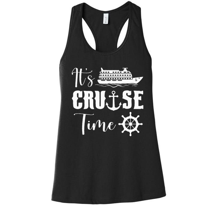 It's Cruise Time Funny Cruise Lover Women's Racerback Tank