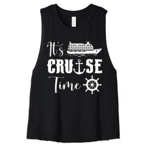 It's Cruise Time Funny Cruise Lover Women's Racerback Cropped Tank