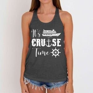 It's Cruise Time Funny Cruise Lover Women's Knotted Racerback Tank