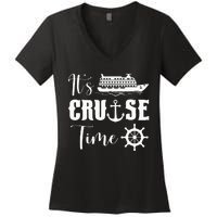 It's Cruise Time Funny Cruise Lover Women's V-Neck T-Shirt