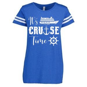 It's Cruise Time Funny Cruise Lover Enza Ladies Jersey Football T-Shirt