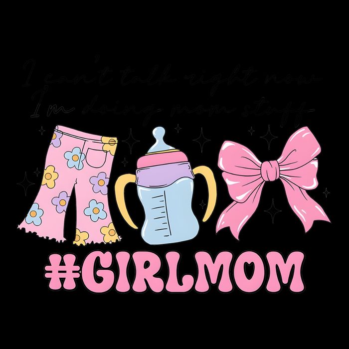 I CanT Talk Right Now Im Doing Mom Stuff Daughter Mommy Drawstring Bag