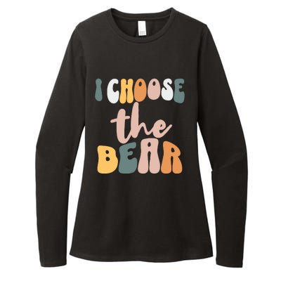 I Choose The Bear Womens CVC Long Sleeve Shirt