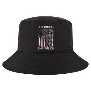 I Choose The Felon Funny Trump 2024 Voting Convicted Felon Cool Comfort Performance Bucket Hat