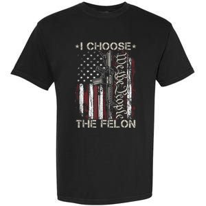 I Choose The Felon Funny Trump 2024 Voting Convicted Felon Garment-Dyed Heavyweight T-Shirt