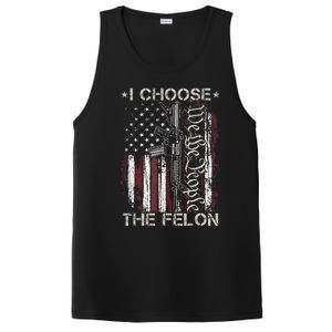 I Choose The Felon Funny Trump 2024 Voting Convicted Felon PosiCharge Competitor Tank