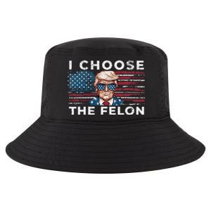 I Choose The Felon Funny Trump 2024 Republican Patriot Cool Comfort Performance Bucket Hat