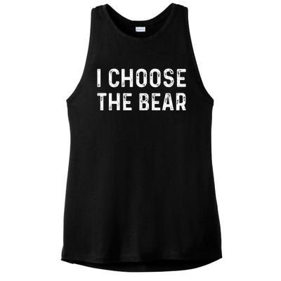 I Choose The Bear Ladies PosiCharge Tri-Blend Wicking Tank