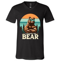 I Choose The Bear V-Neck T-Shirt