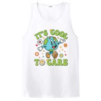 ItS Cool To Care Earth Day 2024 Retro Groovy Teacher PosiCharge Competitor Tank