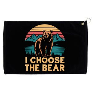 I Choose The Bear Grommeted Golf Towel