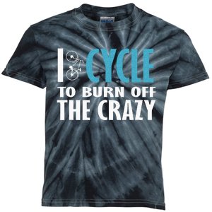 I Cycle To Burn Off The Crazy Cycling Women Men Kids Tie-Dye T-Shirt