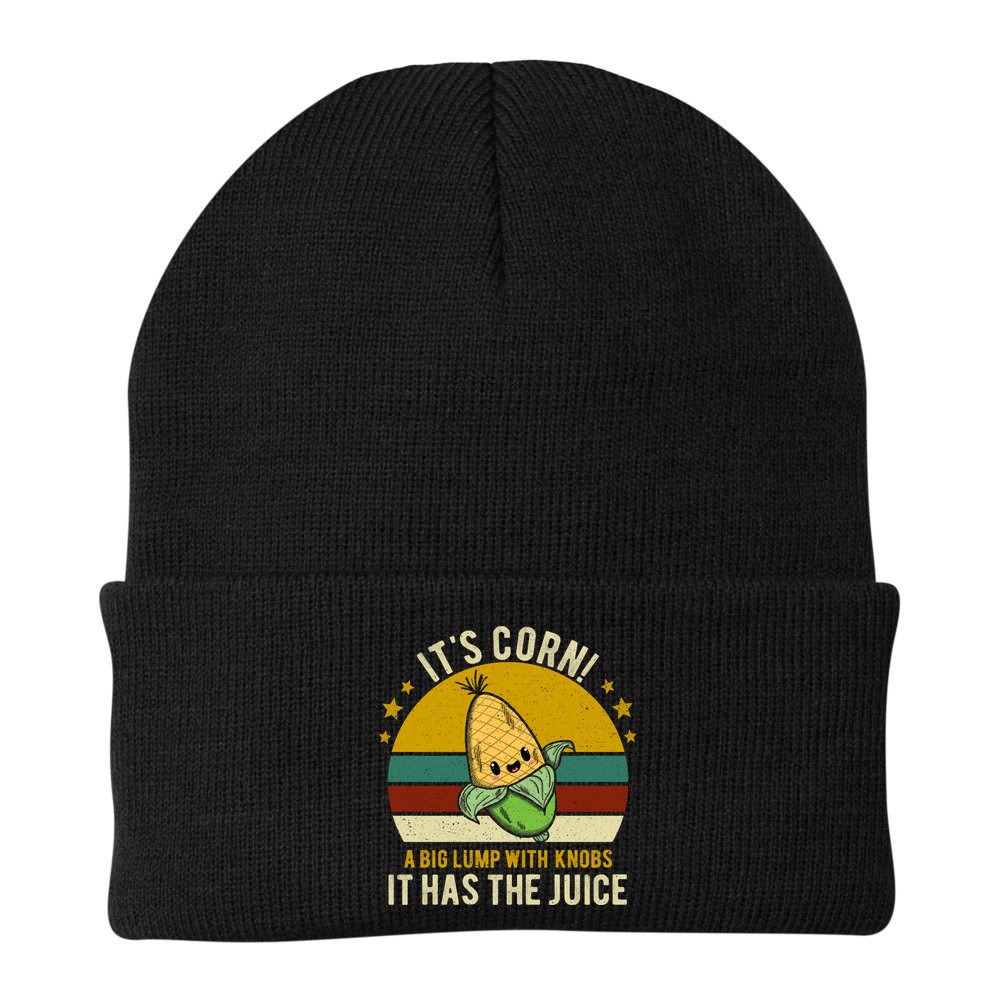 Its Corn Tiktok Song Shirt It’s Corn It Has The Juice Beanie