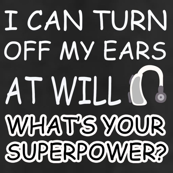 I Can Turn Off Ears Impaired Hard Of Hearing Deaf Funny Gift Adult Drive Performance Visor