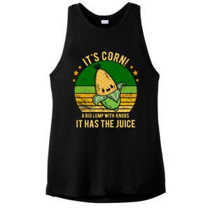 Its Corn Tiktok Song Shirt It’s Corn It Has The Juice Ladies PosiCharge Tri-Blend Wicking Tank