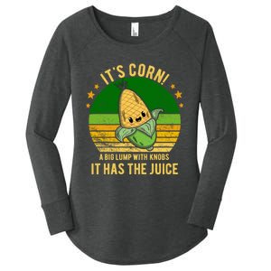 Its Corn Tiktok Song Shirt It’s Corn It Has The Juice Women's Perfect Tri Tunic Long Sleeve Shirt