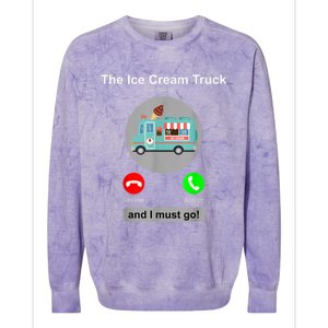 Ice Cream Truck Funny Ice Cream Truck Lover Gift Colorblast Crewneck Sweatshirt