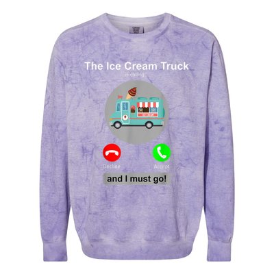 Ice Cream Truck Funny Ice Cream Truck Lover Gift Colorblast Crewneck Sweatshirt