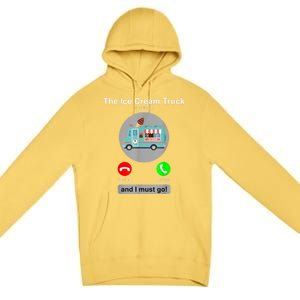 Ice Cream Truck Funny Ice Cream Truck Lover Gift Premium Pullover Hoodie