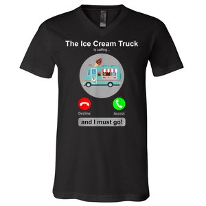 Ice Cream Truck Funny Ice Cream Truck Lover Gift V-Neck T-Shirt