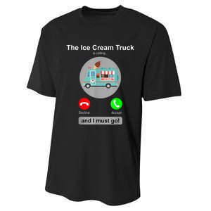 Ice Cream Truck Funny Ice Cream Truck Lover Gift Performance Sprint T-Shirt